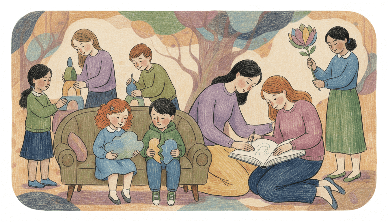 Supporting Grieving Children: A Compassionate Guide for Families and Caregivers cover