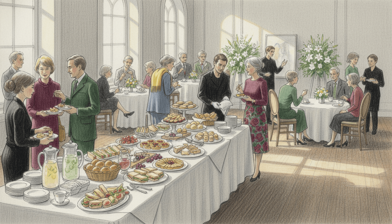 Memorial Service Food and Reception: A Compassionate Guide to Post-Service Gatherings cover
